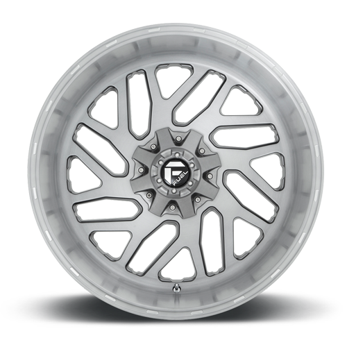 Aluminum Wheels 20X10 Triton Platinum D715 8 On 170 Brush Gunmetal Gray/Clear Tint 125.1 Bore -18 Offset Mesh Spoke Fuel Off Road Wheels