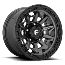 Load image into Gallery viewer, Aluminum Wheels 18X9 Covert D716 5 On 150 Matte Gunmetal Gray Black Bead Ring 110.2 Bore 1 Offset Multi Spoke Fuel Off Road Wheels