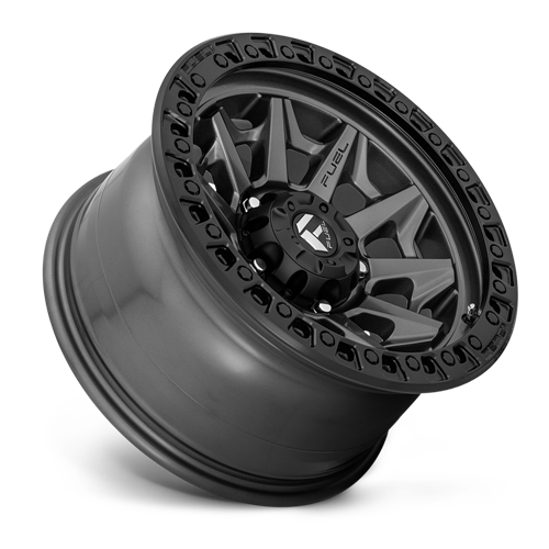 Aluminum Wheels 18X9 Covert D716 5 On 150 Matte Gunmetal Gray Black Bead Ring 110.2 Bore 1 Offset Multi Spoke Fuel Off Road Wheels