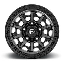 Load image into Gallery viewer, Aluminum Wheels 18X9 Covert D716 5 On 150 Matte Gunmetal Gray Black Bead Ring 110.2 Bore 1 Offset Multi Spoke Fuel Off Road Wheels