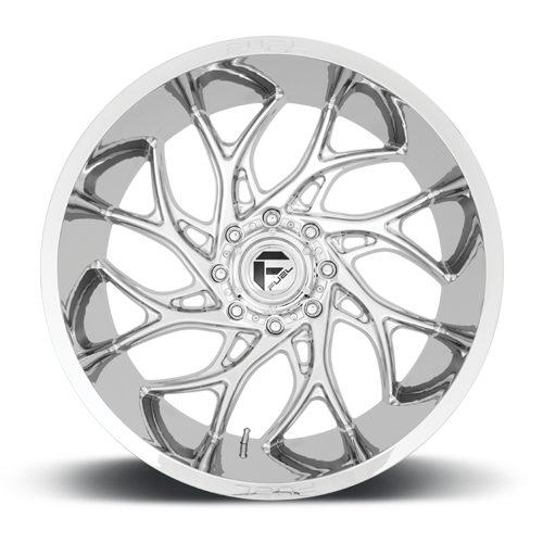 Aluminum Wheels 20X10 Runner D740 5 On 127 Chrome 71.5 Bore -18 Offset Fuel Off Road Wheels