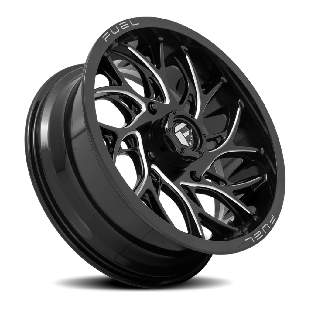 Aluminum Wheels 22X7 Runner UTV D741 4 On 156 Gloss Black Milled 132 Bore 13 Offset Fuel Off Road Wheels