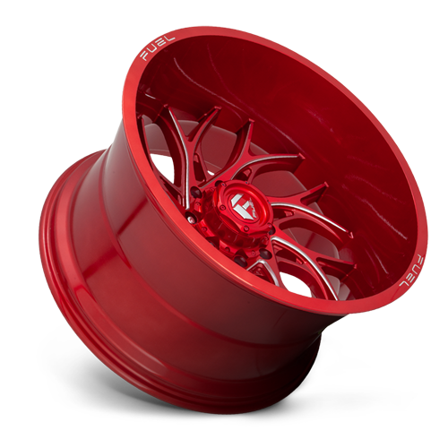 Aluminum Wheels 20X10 Runner D742 5 On 127 Candy Red Milled 71.5 Bore -18 Offset Fuel Off Road Wheels