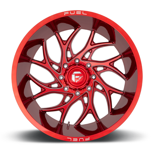 Aluminum Wheels 20X9 Runner D742 6 On 135 Candy Red Milled 87.1 Bore 1 Offset Fuel Off Road Wheels