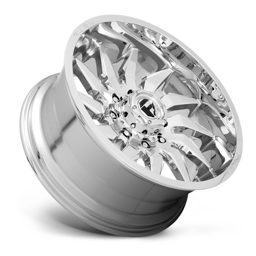 Aluminum Wheels 22X12 Saber D743 8 On 170 Chrome 125.1 Bore -44 Offset Fuel Off Road Wheels