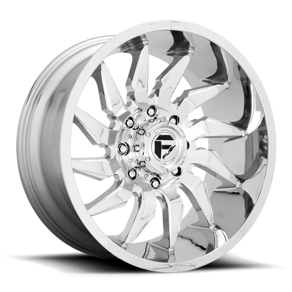 Aluminum Wheels 24X12 Saber D743 8 On 170 Chrome 125.1 Bore -44 Offset Fuel Off Road Wheels