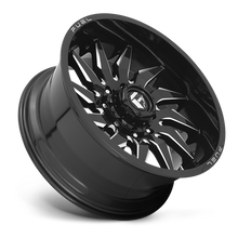 Load image into Gallery viewer, Aluminum Wheels 20X9 Saber D744 6 On 135 Gloss Black Milled 87.1 Bore 1 Offset Fuel Off Road Wheels