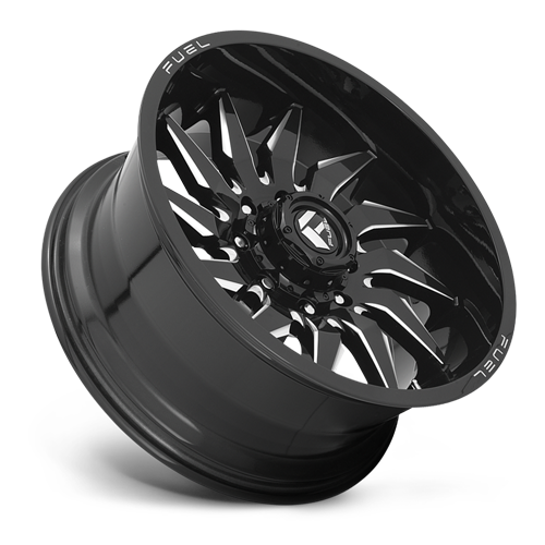Aluminum Wheels 22X12 Saber D744 5 On 127 Gloss Black Milled 71.5 Bore -44 Offset Fuel Off Road Wheels