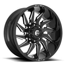 Load image into Gallery viewer, Aluminum Wheels 22X12 Saber D744 6 On 135 Gloss Black Milled 87.1 Bore -44 Offset Fuel Off Road Wheels