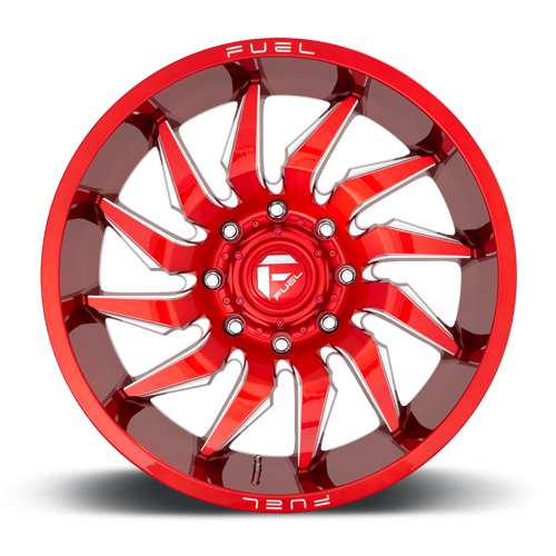 Aluminum Wheels 20X9 Saber D745 6 On 135 Candy Red Milled 87.1 Bore 1 Offset Fuel Off Road Wheels