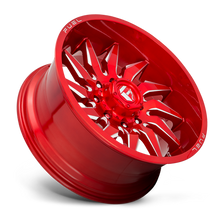 Load image into Gallery viewer, Aluminum Wheels 22X10 Saber D745 6 On 135 Candy Red Milled 87.1 Bore -18 Offset Fuel Off Road Wheels