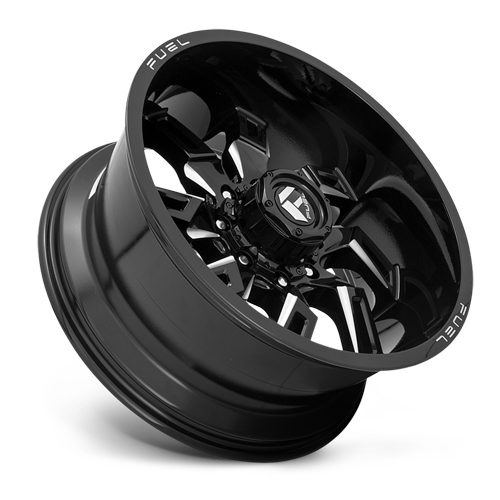 Aluminum Wheels 20X9 Lockdown D747 8 On 165.1 Gloss Black Milled 125.2 Bore 1 Offset Fuel Off Road Wheels