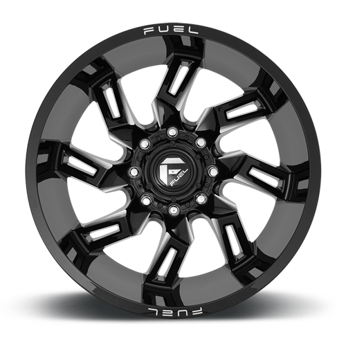 Aluminum Wheels 20X9 Lockdown D747 8 On 165.1 Gloss Black Milled 125.2 Bore 1 Offset Fuel Off Road Wheels