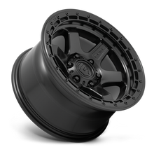 Load image into Gallery viewer, Aluminum Wheels 18X9 Block D750 5 On 127 Matte Black/Black Ring 71.5 Bore 1 Offset 6 Spoke Fuel Off Road Wheels