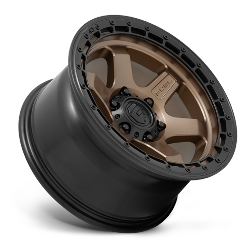 Aluminum Wheels 18X9 Block D751 5 On 127 Matte Bronze/Black Ring 71.5 Bore -12 Offset 6 Spoke Fuel Off Road Wheels