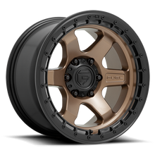 Load image into Gallery viewer, Aluminum Wheels 18X9 Block D751 5 On 127 Matte Bronze/Black Ring 71.5 Bore 20 Offset 6 Spoke Fuel Off Road Wheels