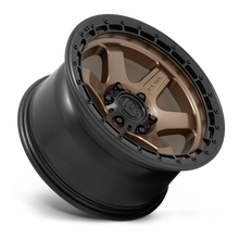 Load image into Gallery viewer, Aluminum Wheels 18X9 Block D751 5 On 127 Matte Bronze/Black Ring 71.5 Bore 20 Offset 6 Spoke Fuel Off Road Wheels
