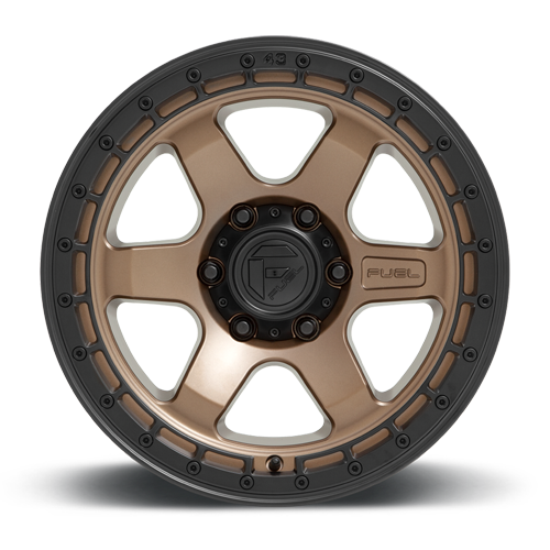 Aluminum Wheels 18X9 Block D751 5 On 127 Matte Bronze/Black Ring 71.5 Bore 20 Offset 6 Spoke Fuel Off Road Wheels