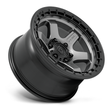 Load image into Gallery viewer, Aluminum Wheels 17X9 Block D752 6 On 114.3 Gunmetal Gray/Black Ring 66.3 Bore 1 Offset 6 Spoke Fuel Off Road Wheels