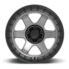 Load image into Gallery viewer, Aluminum Wheels 18X9 Block D752 5 On 127 Gunmetal Gray/Black Ring 71.5 Bore 20 Offset 6 Spoke Fuel Off Road Wheels