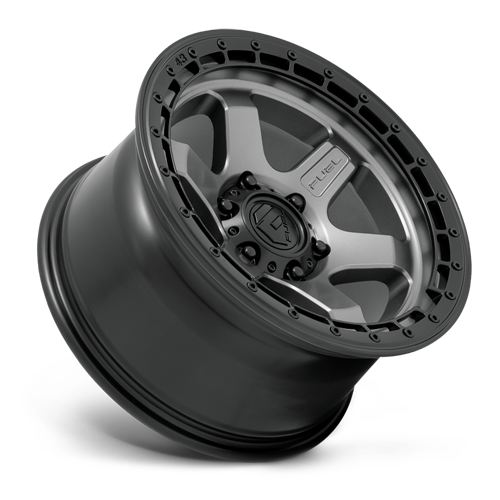 Aluminum Wheels 18X9 Block D752 6 On 114.3 Gunmetal Gray/Black Ring 66.06 Bore 20 Offset 6 Spoke Fuel Off Road Wheels