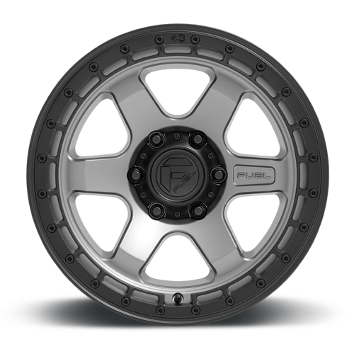 Aluminum Wheels 18X9 Block D752 6 On 135 Gunmetal Gray/Black Ring 87.1 Bore 20 Offset 6 Spoke Fuel Off Road Wheels