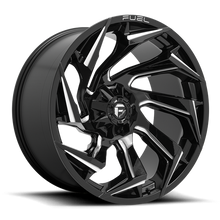 Load image into Gallery viewer, Aluminum Wheels 20X10 Reaction D753 5 On 114.3/5 On 127 Gloss Black/Milled 78 Bore -18 Offset Fuel Off Road Wheels
