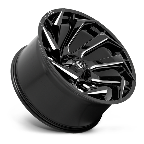 Aluminum Wheels 20X10 Reaction D753 5 On 114.3/5 On 127 Gloss Black/Milled 78 Bore -18 Offset Fuel Off Road Wheels