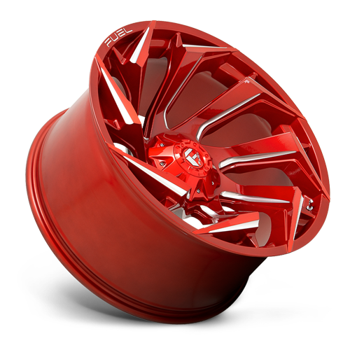 Aluminum Wheels 24X12 Reaction D754 8 On 165.1 Candy Red Milled 125.2 Bore -44 Offset Fuel Off Road Wheels