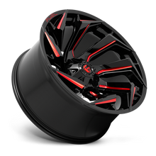 Load image into Gallery viewer, Aluminum Wheels 18X9 Reaction D755 6 On 135/6 On 139.7 Gloss Black Milled Red Tint 106.1 Bore 1 Offset Fuel Off Road Wheels