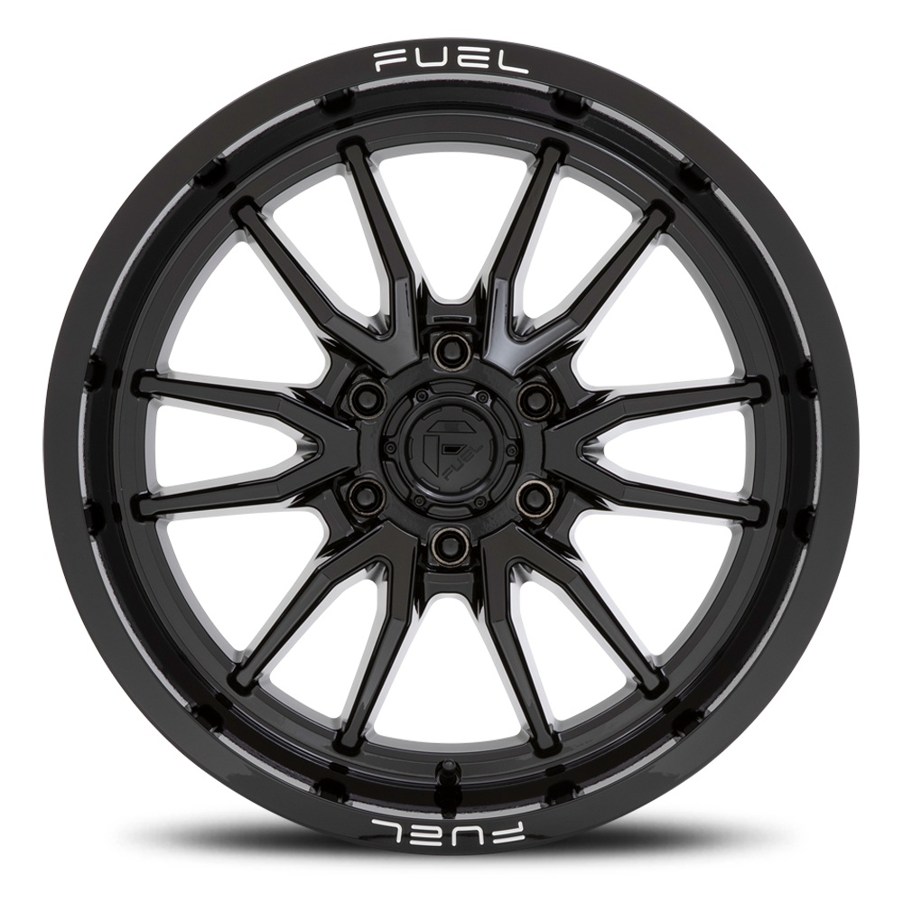 Aluminum Wheels 20X9 Clash 6 D760 8 On 180 Gloss Black 124.2 Bore 20 Offset Multi Spoke Fuel Off Road Wheels