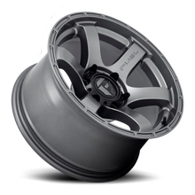 Load image into Gallery viewer, Aluminum Wheels 17X9 Rush D767 6 On 139.7 Matte Gunmetal Gray 106.1 Bore -12 Offset 30.2 Lbs Fuel Off Road Wheels