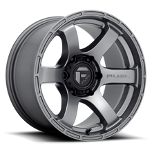 Load image into Gallery viewer, Aluminum Wheels 18X9 Rush D767 6 On 139.7 Matte Gunmetal Gray 106.1 Bore 1 Offset 0 BSM Fuel Off Road Wheels