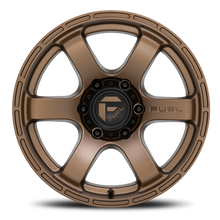 Load image into Gallery viewer, Aluminum Wheels 18X9 Rush D768 6 On 135 Matte Bronze 87.1 Bore 20 Offset Fuel Off Road Wheels