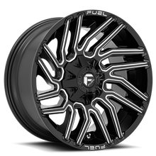 Load image into Gallery viewer, Aluminum Wheels 20X9 Typhoon D773 8 On 165.1 Gloss Black Milled 125.2 Bore 1 Offset Fuel Off Road Wheels