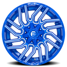 Load image into Gallery viewer, Aluminum Wheels 20X9 Typhoon D774 8 On 180 Anodized Blue MIlled 124.3 Bore 1 Offset Fuel Off Road Wheels