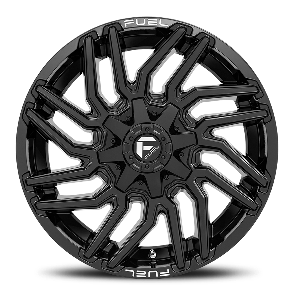 Aluminum Wheels 22X10 Typhoon D776 8 On 180 Gloss Black 124.3 Bore -18 Offset Fuel Off Road Wheels