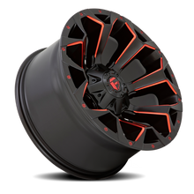 Load image into Gallery viewer, Aluminum Wheels 17X9 Assault D787 5 On 114.3/5 On 127 Matte Black Milled Red Tint 78.1 Bore -12 Offset Fuel Off Road Wheels