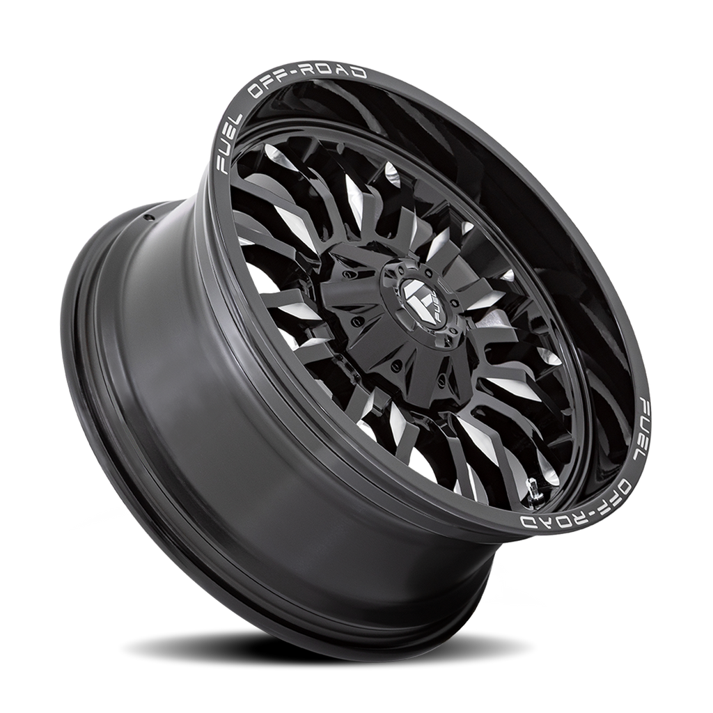 Aluminum Wheels 20X10 Arc D795 8 On 165.1 Gloss Black Milled 125.1 Bore -18 Offset Fuel Off Road Wheels