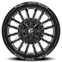 Load image into Gallery viewer, Aluminum Wheels 20X10 Arc D795 8 On 165.1 Gloss Black Milled 125.1 Bore -18 Offset Fuel Off Road Wheels