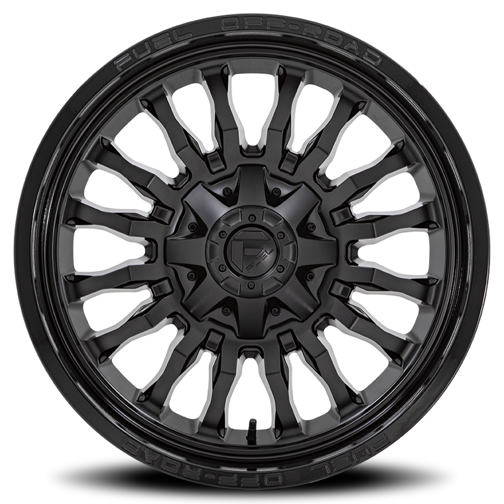 Aluminum Wheels 20X9 Arc D796 6 On 135/6 On 139.7 Matte Black W/ Gloss Black Lip 106.1 Bore 1 Offset Fuel Off Road Wheels