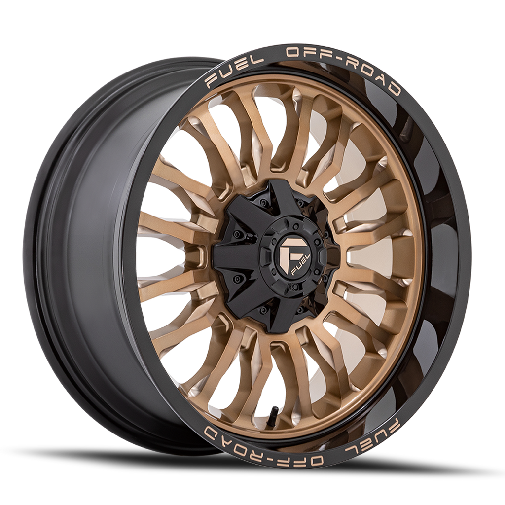 Aluminum Wheels 20X10 Arc D797 5 On 127/5 On 139.7 Platinum Bronze/Black Lip 87.1 Bore -18 Offset Fuel Off Road Wheels