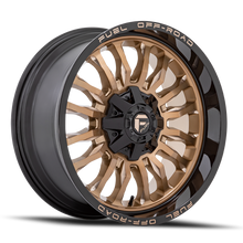 Load image into Gallery viewer, Aluminum Wheels 20X10 Arc D797 5 On 127/5 On 139.7 Platinum Bronze/Black Lip 87.1 Bore -18 Offset Fuel Off Road Wheels