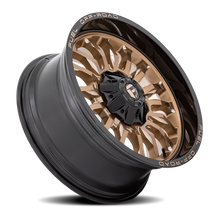 Load image into Gallery viewer, Aluminum Wheels 20X10 Arc D797 5 On 127/5 On 139.7 Platinum Bronze/Black Lip 87.1 Bore -18 Offset Fuel Off Road Wheels