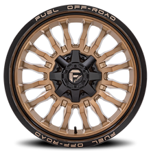Load image into Gallery viewer, Aluminum Wheels 20X10 Arc D797 5 On 127/5 On 139.7 Platinum Bronze/Black Lip 87.1 Bore -18 Offset Fuel Off Road Wheels