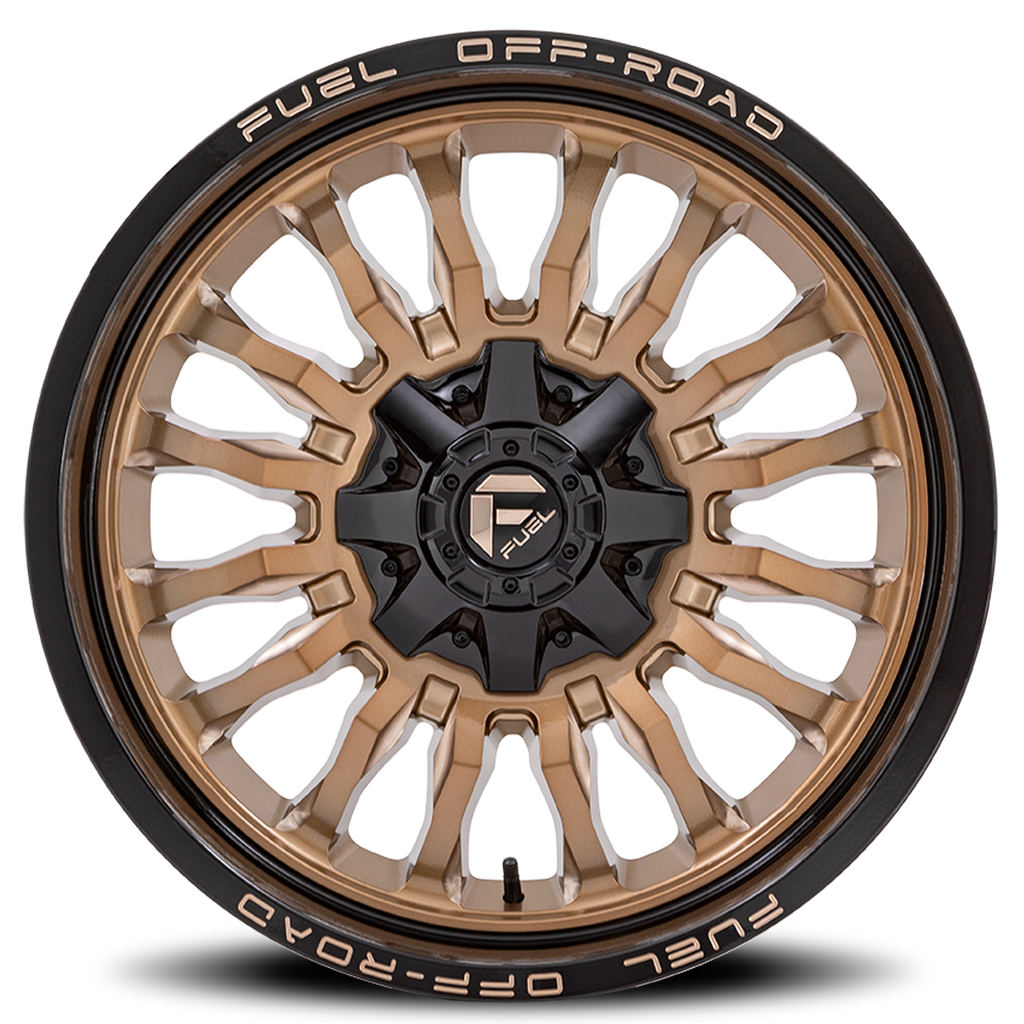 Aluminum Wheels 20X9 Arc D797 8 On 180 Platinum Bronze/Black Lip 124.2 Bore 1 Offset Fuel Off Road Wheels
