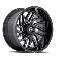 Load image into Gallery viewer, Aluminum Wheels 20X9 Hurricane D807 8 On 170 Gloss Black Milled 125.1 Bore 1 Offset Fuel Off Road Wheels