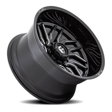 Load image into Gallery viewer, Aluminum Wheels 20X9 Hurricane D807 8 On 170 Gloss Black Milled 125.1 Bore 1 Offset Fuel Off Road Wheels