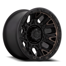 Load image into Gallery viewer, Aluminum Wheels 17X9 Traction D824 5 On 127 Matte Black Double Dark Tint 71.5 Bore 1 Offset Fuel Off Road Wheels