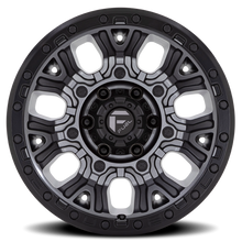 Load image into Gallery viewer, Aluminum Wheels 20X10 Traction D825 8 On 165.1 Gunmetal Gray/Black Ring 125.1 Bore -18 Offset Fuel Off Road Wheels